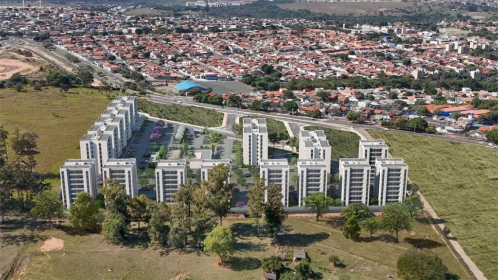 Visão aérea Novolar Jardins