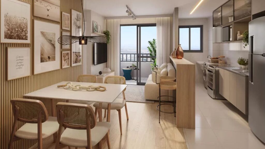 Apartamento decorado Novolar Jardins