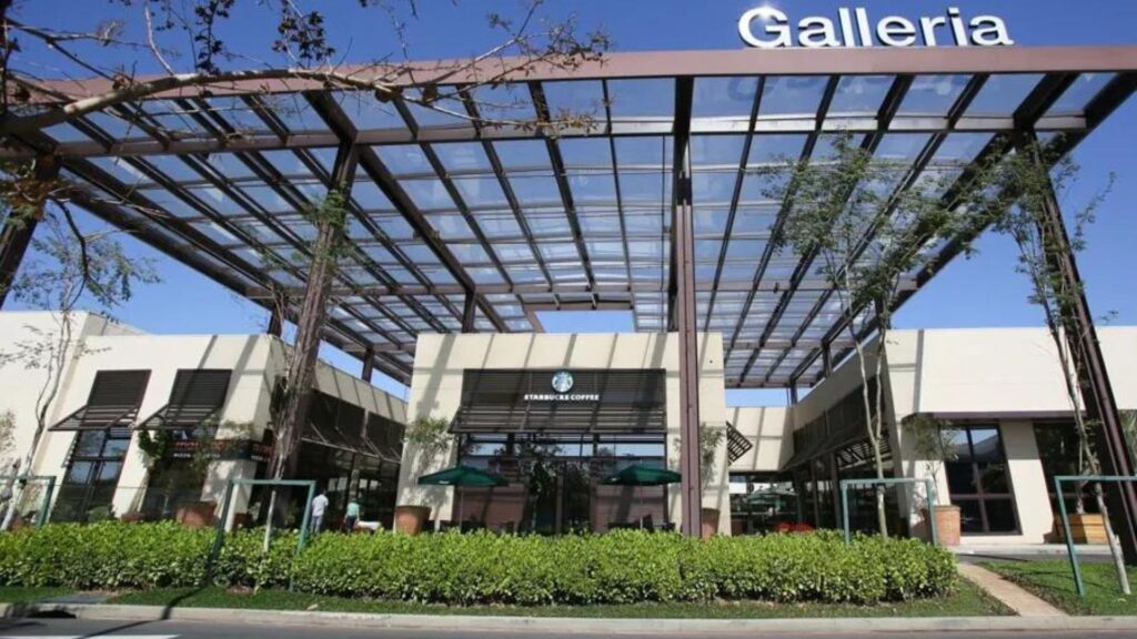 Imagem da fachada do shopping Galleria